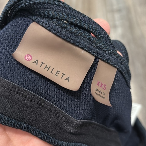 Athleta Blue Textured Sports Bra XXS - Picture 6 of 6